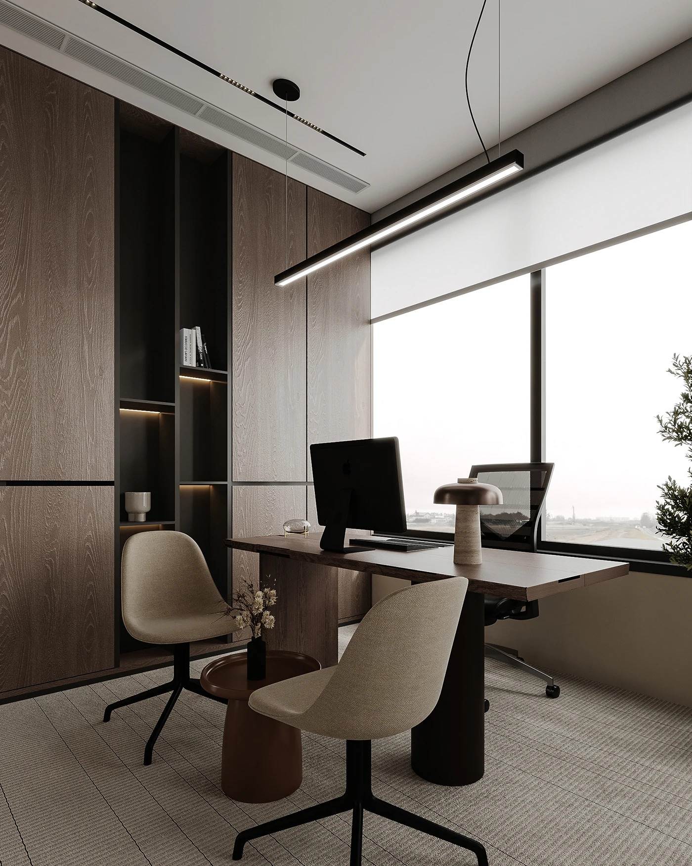 Resimercial-style office interior in UAE workspace