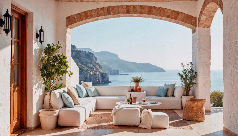 Mediterranean Interior Design Spaces Inspired by the Sea and Sand